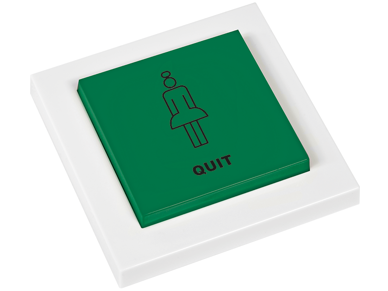 [RTS22E5001B03] RTS22 Wall switch QUIT (Green)